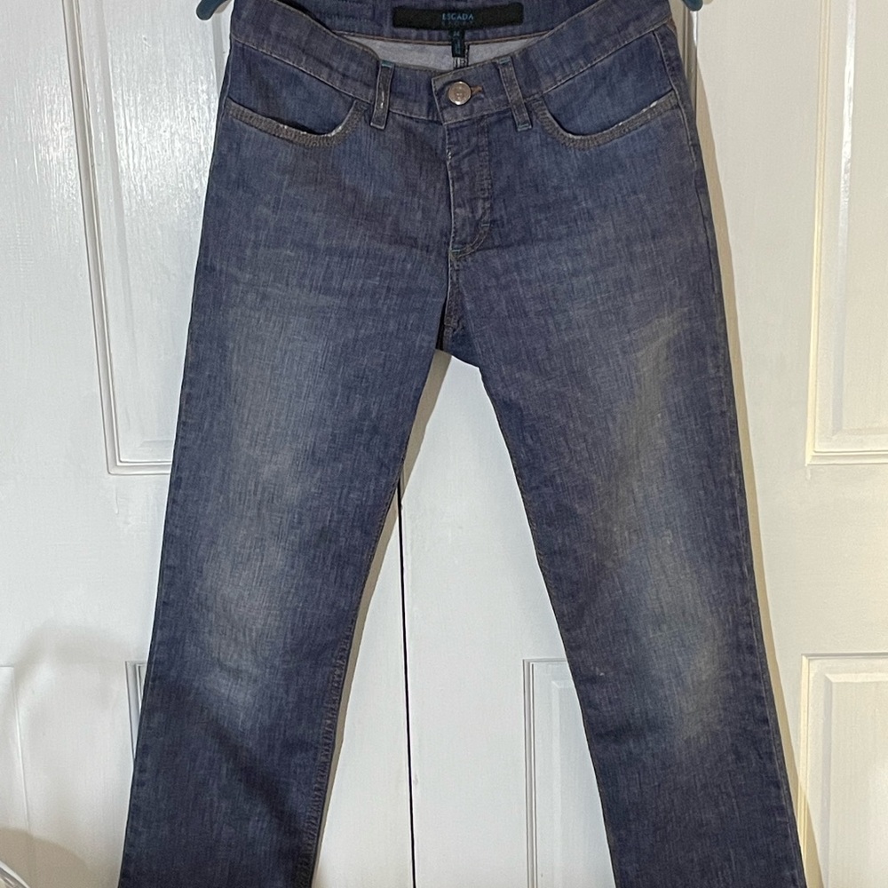 Escada Sport Jeans Beaded Back Pocket NWOT Size 34 (32x27)